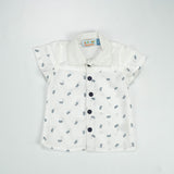 SHIRT CUT & SEW BOYS BLUE MOTIF INFANT