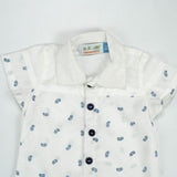 SHIRT CUT & SEW BOYS BLUE MOTIF INFANT