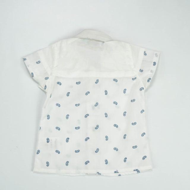 SHIRT CUT & SEW BOYS BLUE MOTIF INFANT