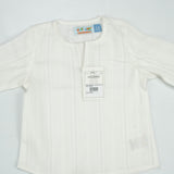 KURTI ROUND COLLAR BOYS WHITE INFANT