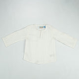 KURTI ROUND COLLAR BOYS WHITE INFANT