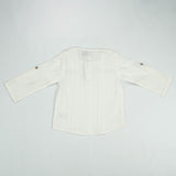 KURTI ROUND COLLAR BOYS WHITE INFANT