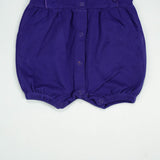 JUMPSUIT FRILL SHOULDER PURPLE INFANT