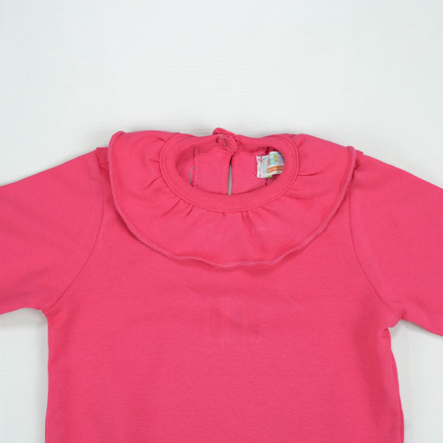 BOYDSUIT FRILL COLLAR PINK INFANT