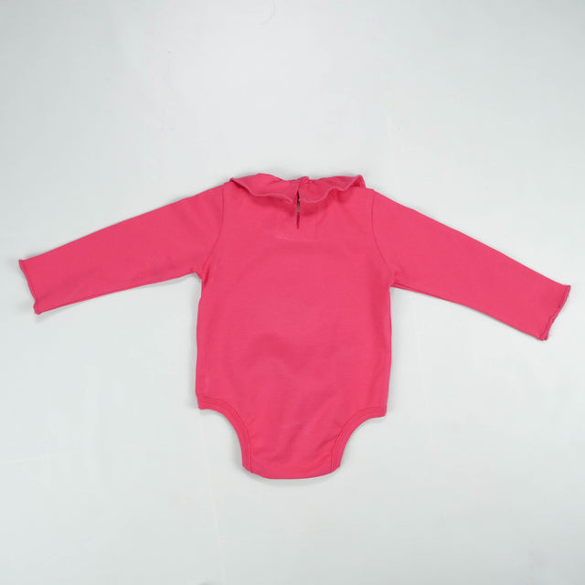 BOYDSUIT FRILL COLLAR PINK INFANT