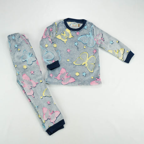 NIGHT SUIT FLEECES GREY MULTI