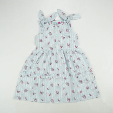 FROCK FLAIR FRILL BODY PINK FLOWER TODDLER