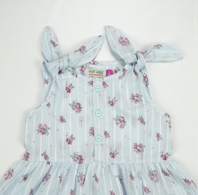 FROCK FLAIR FRILL BODY PINK FLOWER TODDLER