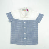 SHIRT CUT & SEW BOYS BLUE STRIPES TODDLER