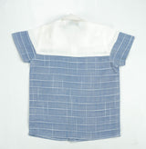 SHIRT CUT & SEW BOYS BLUE STRIPES TODDLER