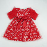 FROCK PLATE SLEEVES RED TODDLER