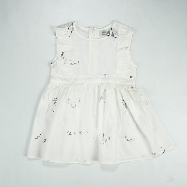 FROCK UPPER BODY FRILL WHITE