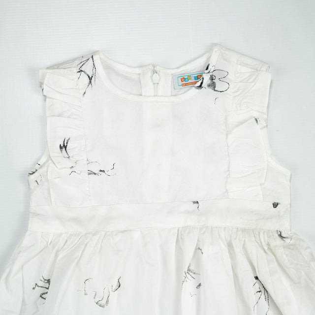 FROCK UPPER BODY FRILL WHITE