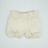 SHORT ELASTAIC BOTTOM GIRLS WHITEINFANT