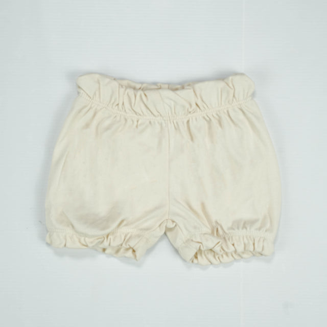 SHORT ELASTAIC BOTTOM GIRLS WHITEINFANT