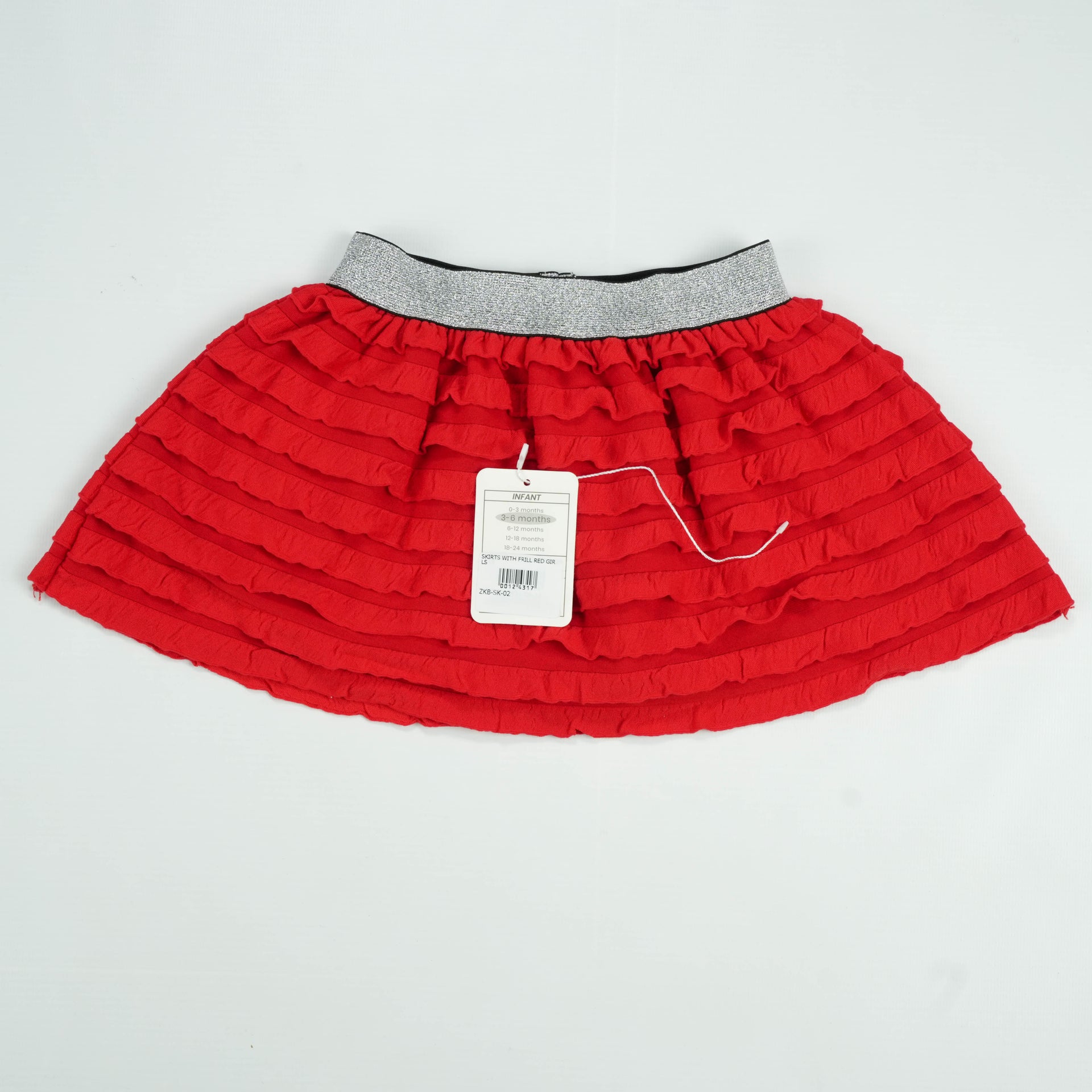 SKIRTS WITH FRILL RED GIRLS New Born