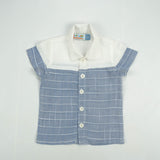 SHIRT CUT & SEW BOYS BLUE STRIPES INFANT