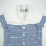 SHIRT CUT & SEW BOYS BLUE STRIPES INFANT