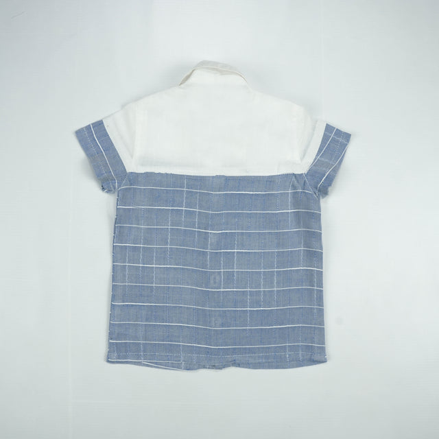 SHIRT CUT & SEW BOYS BLUE STRIPES INFANT