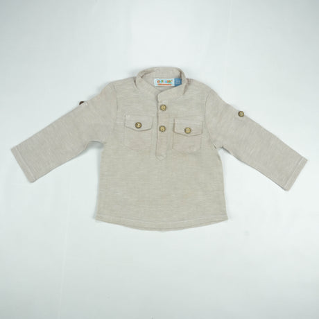 SHIRT KURTA FRONT POCKET BOYS OFF WHITE INFANT