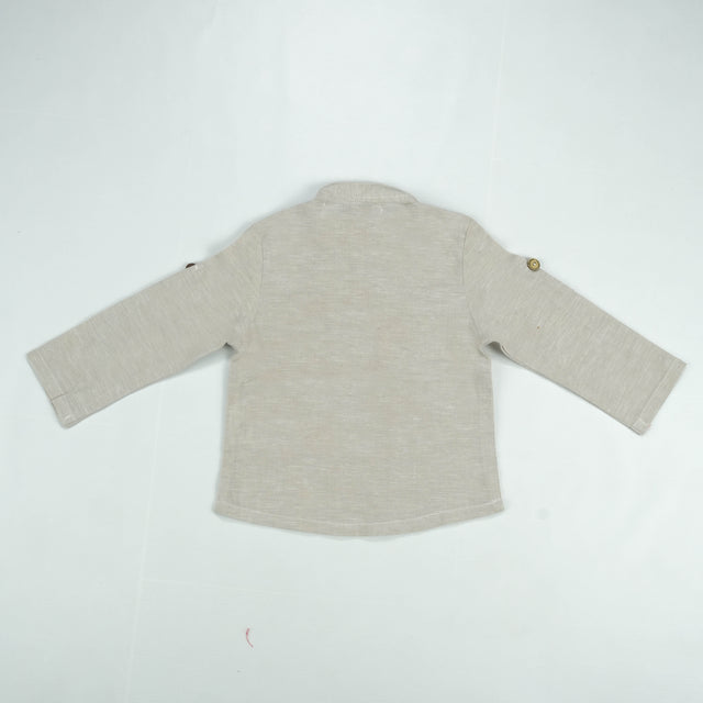 SHIRT KURTA FRONT POCKET BOYS OFF WHITE INFANT