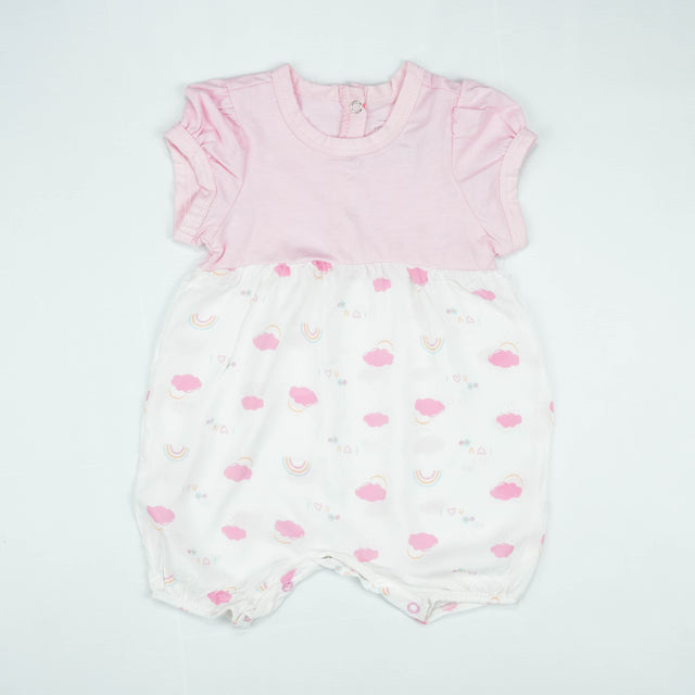 JUMPSUIT CONTRAS BOTTOM PINK INFANT