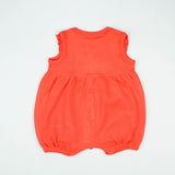 JUMPSUIT WITH FRILL SLEEVES RED INFANT