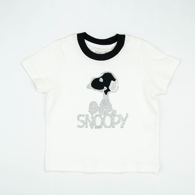 T SHIRT BLACK SNOOPY WHITE INFANT