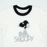 T SHIRT BLACK SNOOPY WHITE INFANT