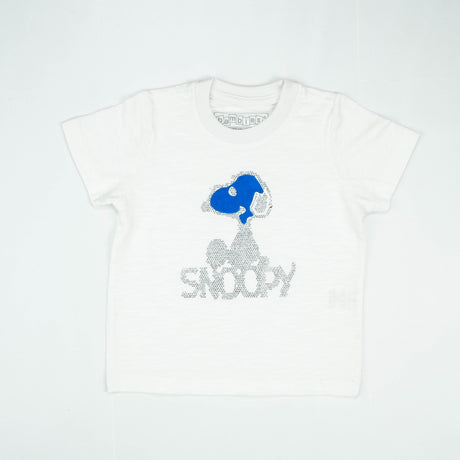 T SHIRT BLACK SNOOPY  OFF WHITE INFANT