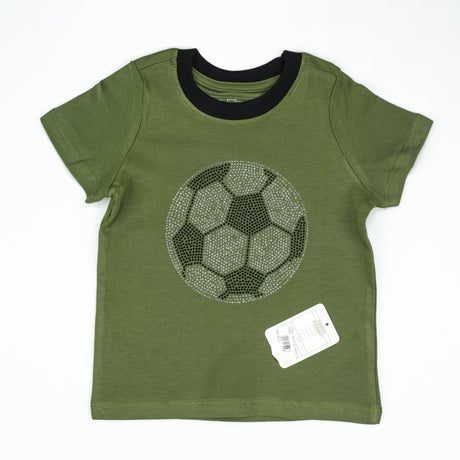 T SHIRT FOOTBALL GREEN TODDLER