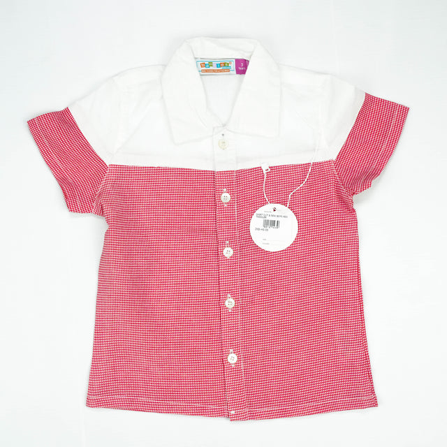 SHIRT CUT & SEW BOYS RED TODDLER