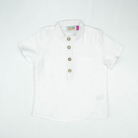 SHIRT KURTI BOYS WHITE TODDLER