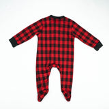 ROMPER FLEECES RED CHECK INFANT