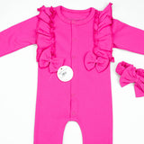 ROMPER FANCY FRILL S.PINK INFANT