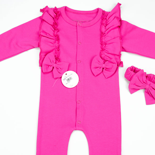 ROMPER FANCY FRILL S.PINK INFANT