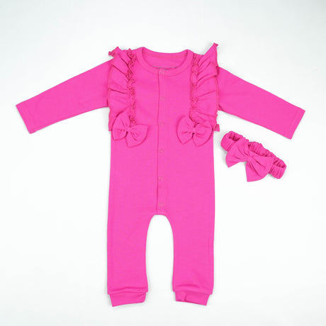 ROMPER FANCY FRILL S.PINK INFANT