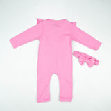 ROMPER FANCY FRILL PINK INFANT