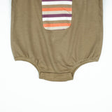 BODYSUIT KANGAROO POCKET BROWN INFANT