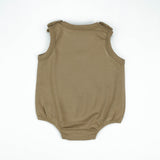 BODYSUIT KANGAROO POCKET BROWN INFANT