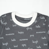 T SHIRT LAUGH GREY TODDLER