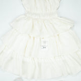 FROCK ELASTIC WASTE WHITE TODDLER