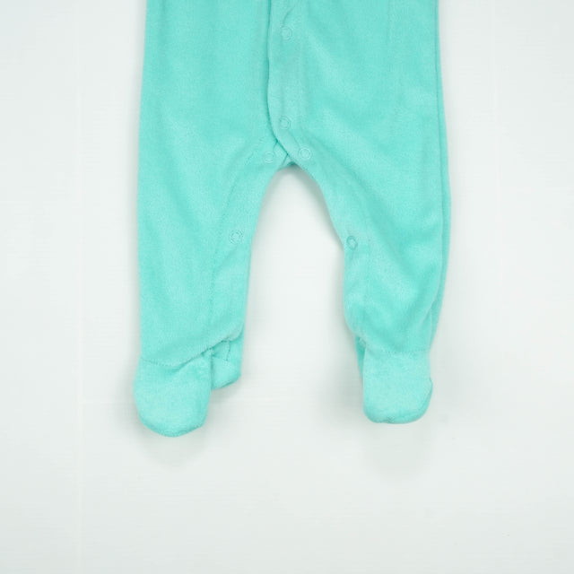 ROMPER TERRY MINT GREEN INFANT