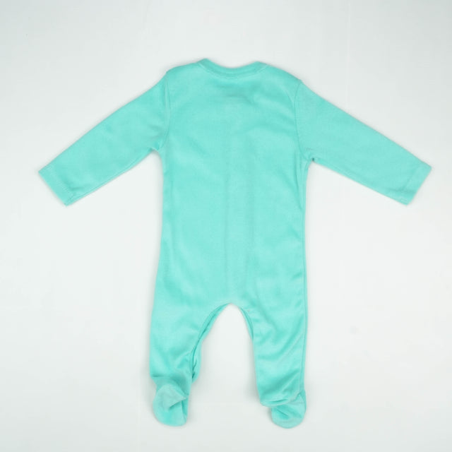 ROMPER TERRY MINT GREEN INFANT