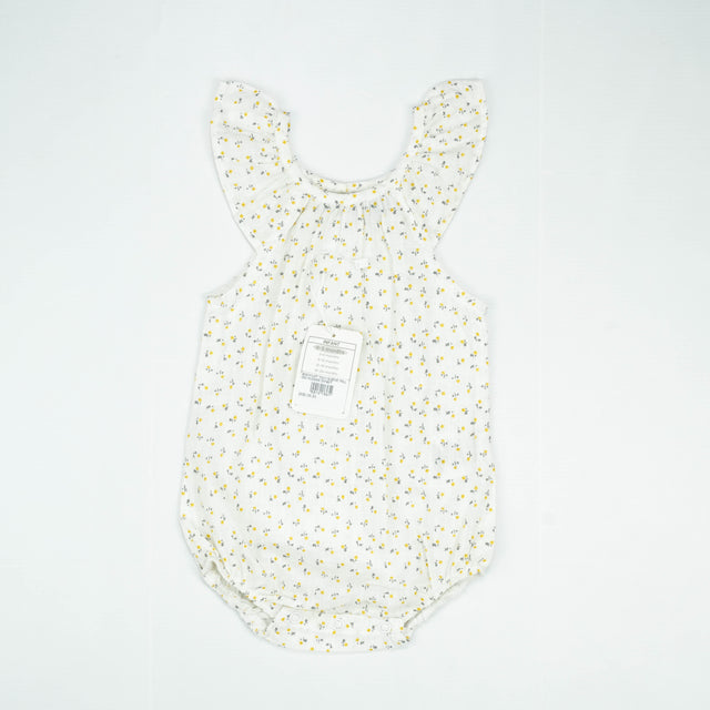 BODYSUIT YOLK SLEEVE YELLOW FLOWER INFANT