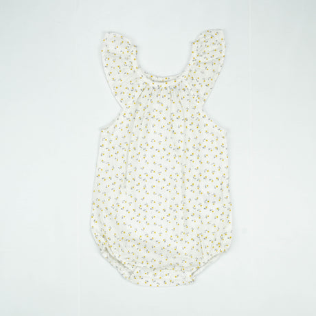 BODYSUIT YOLK SLEEVE YELLOW FLOWER INFANT