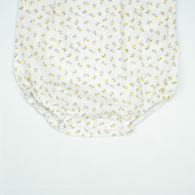 BODYSUIT YOLK SLEEVE YELLOW FLOWER INFANT