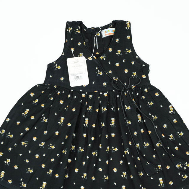 FROCK MOCK NECK BLACK YELLOW INFANT