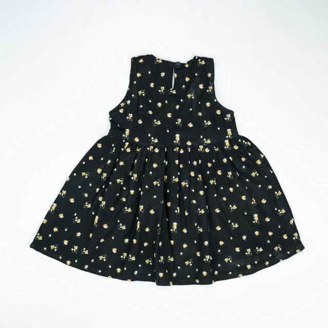 FROCK MOCK NECK BLACK YELLOW INFANT