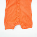 ROMPER TERRY WITH HOODIE ORANGE INFANT